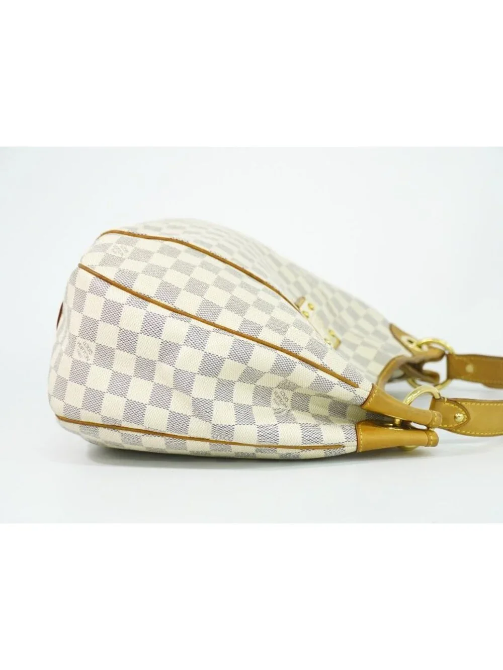 Louis Vuitton LV Galleria PM Damier Azur Shoulder Bag White Gray